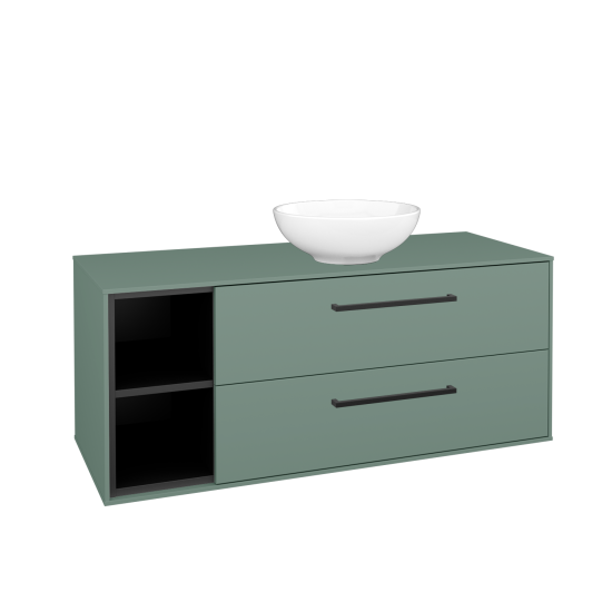 Skříňka pod umyvadlo KVADRO SZZ2O2L 120  - M18 Mint mat - Úchytka T06 - M18 Mint mat - Ne