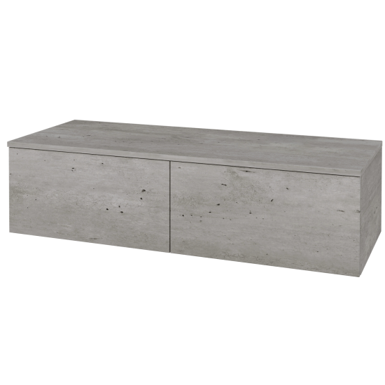 Skříňka pod umyvadlo MODULE SZZ12 120 (bez umyvadla)  - D01 Beton - D01 Beton - Levé - Ne