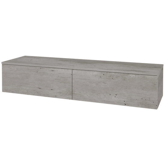 Skříňka pod umyvadlo MODULE SZZ12 160 (bez umyvadel)  - D01 Beton - D01 Beton - Ne