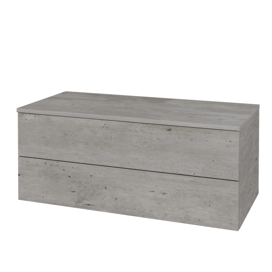 Skříňka pod umyvadlo MODULE SZZ2 100 (bez umyvadla)  - D01 Beton - D01 Beton - Ne