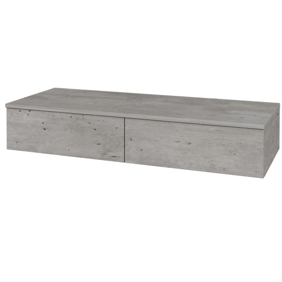 Skříňka pod umyvadlo MODULE SZZ2 120 (bez umyvadla)  - D01 Beton - D01 Beton - Levé - Ne