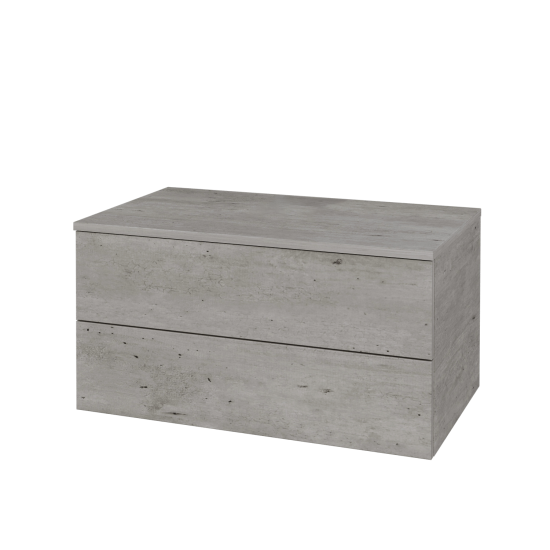 Skříňka pod umyvadlo MODULE SZZ2 80 (bez umyvadla)  - D01 Beton - D01 Beton - Ne