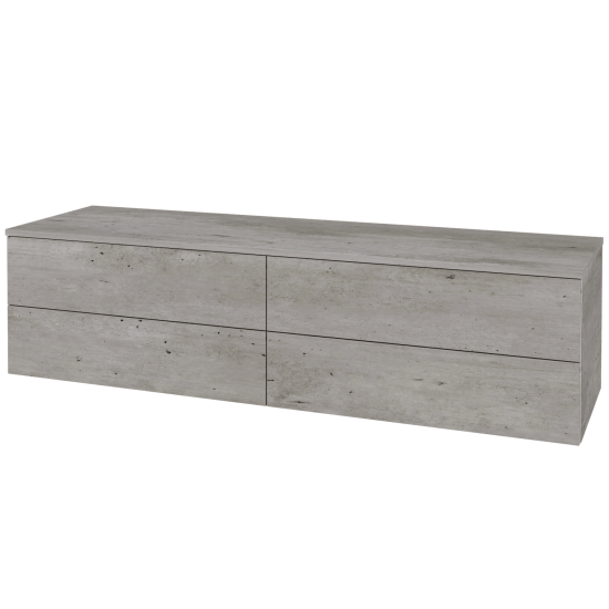 Skříňka pod umyvadlo MODULE SZZ4 160 (bez umyvadla)  - D01 Beton - D01 Beton - Ne