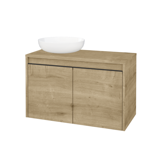 Skříňka pod umyvadlo VISIT SZD2 80 (pro umyvadlo Kaldewei Miena)  - D09 Arlington - Úchytka T33 - D09 Arlington