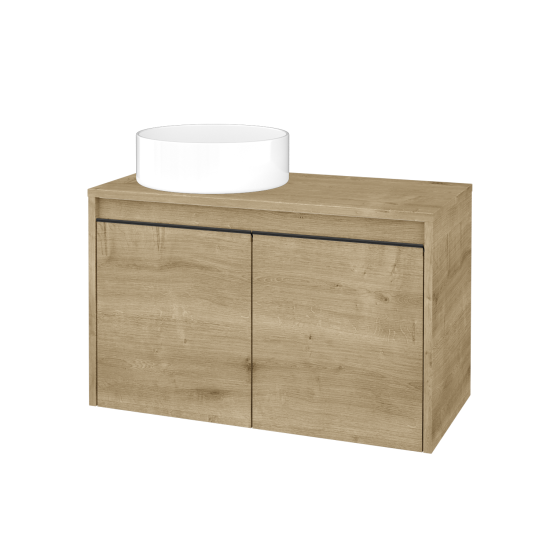 Skříňka pod umyvadlo VISIT SZD2 80 (umyvadlo Circo)  - D09 Arlington - Úchytka T33 - D09 Arlington