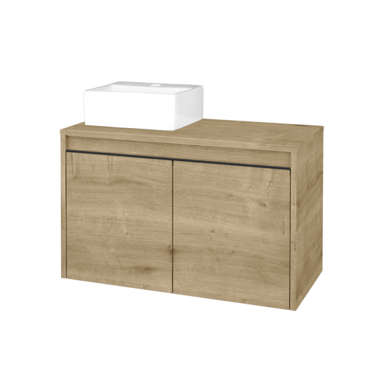 Skříňka pod umyvadlo VISIT SZD2 80 (umyvadlo Gladi)  - D09 Arlington - Úchytka T33 - D09 Arlington