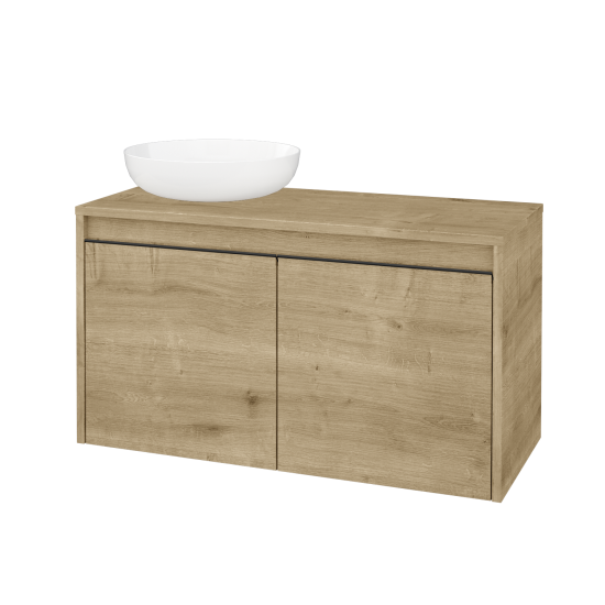 Skříňka pod umyvadlo VISIT SZD2 90 (pro umyvadlo Kaldewei Miena)  - D09 Arlington - Úchytka T33 - D09 Arlington