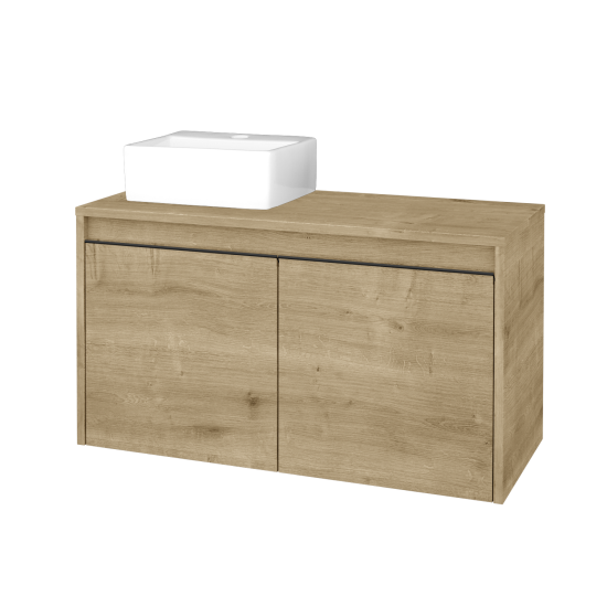 Skříňka pod umyvadlo VISIT SZD2 90 (umyvadlo Gladi)  - D09 Arlington - Úchytka T33 - D09 Arlington