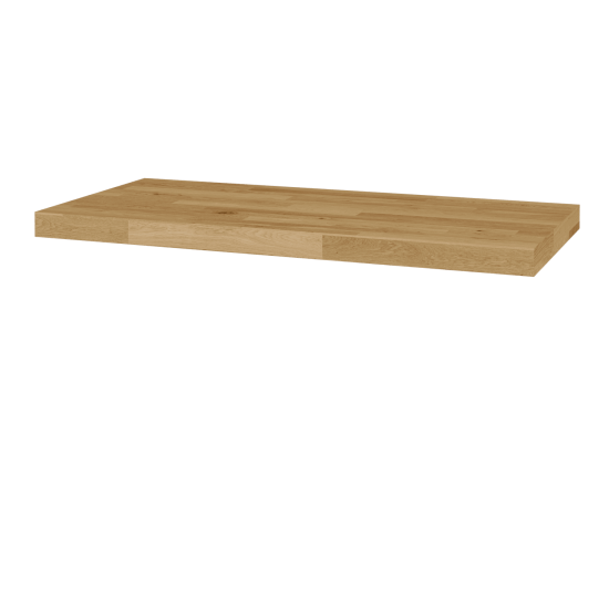 Umyvadlová deska DPU CS 4 - masiv  - A01 Dub (masiv) - Požadovaná šířka - Ano