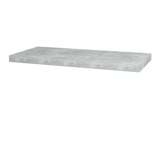 Umyvadlová deska DPU HPL  - N03 Graphite - Požadovaná šířka - Ano