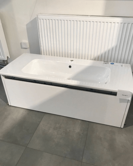 Výprodej 11 - BONO SZZ 120 vč umyvadla Euphoria 120 - BÍLÁ lesk/BÍLÁ lesk 