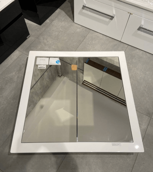 Výprodej 112 - vestavná zrcadlová skříň GRID GAE 75 2D, bílá 