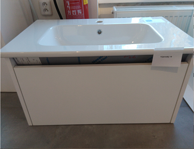 Výprodej 14 - BONO SZZ 80 vč. umyvadla Euphoria 80 - BÍLÁ lesk/BÍLÁ lesk 