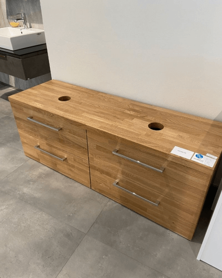 Výprodej 140 - Umyvadlová skříňka SZZ4 160/Dub (Masiv) 