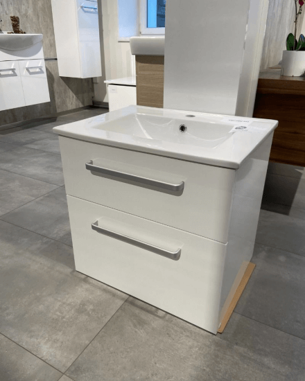 Výprodej 215 - Umyvadlová skříňka PROJECT SZZ2 65 s umyvadlem SLIM 