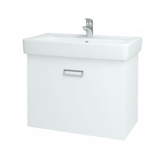 Výprodej 222 - Umyvadlová skříňka Q MONO 80 (Bílá lesk) + umyvadlo Q 80 