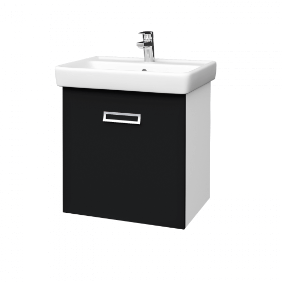 Výprodej 230 - QMONO600Ssp.skříň,ČERNÁ+umyvadlo 