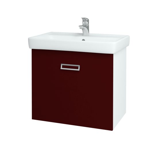 Výprodej 232 - Q MONO 700 sp. skříň vč. umyv. - ČERVENÁ vys.lesk 