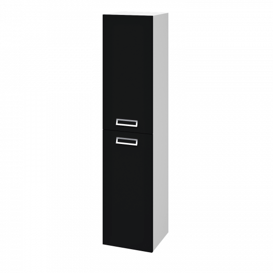 Výprodej 237 - vysoká skříň Q MONO SVZ 35 Černá lesk 
