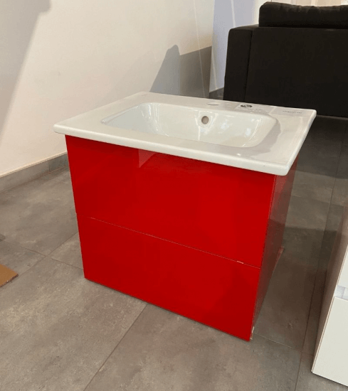 Výprodej 299 - umyvadlová skříňka VARIANTE SZZ2 60 - IND/IND + um. Euphoria 60 