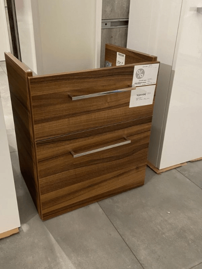 Výprodej 387 - Umyvadlová skříňka - dekor D06 Ořech 