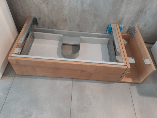 Výprodej 435 - doplňková skříň pod desku DSD SZZ 80 + nika DSD SYO 20 - Arlington D09 