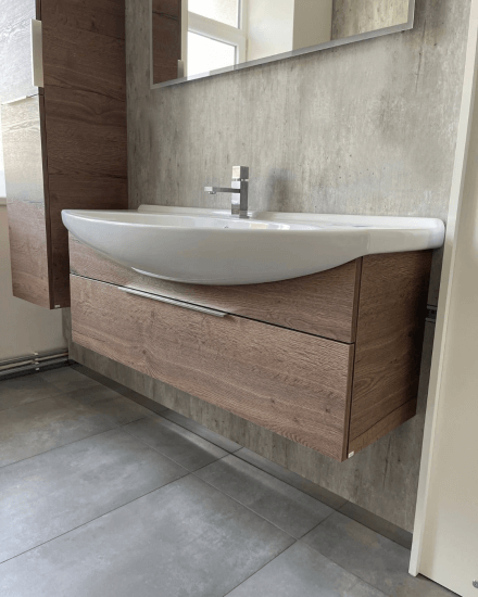 Výprodej 458 - umyvadlová skříňka TAKE IT SZZ 120 (D21/D21) + um. Dreja Plus 120 