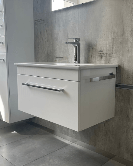 Výprodej 471 - Umyvadlová skříňka ASTON SZZ 80, N01/L01, T03 + um. Harmonia 80 