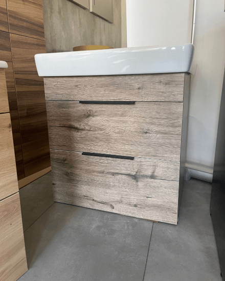 Výprodej 490 - umyvadlová skříňka PROJECT BEENFIT SZZ2 60 (D23/D23) + um. Q 60 