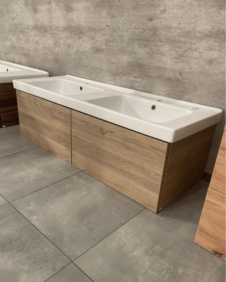 Výprodej 514 - Umyvadlová skříňka VARIANTE SZZ2 125 - D17/D17 Colorado + um. Harmonia 125  - 