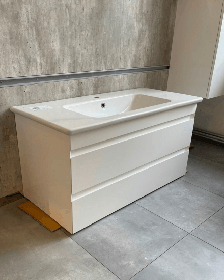 Výprodej 542 - Umyvadlová skříňka MAJESTY SZZ2 100 + um. Euphoria 100 + pořadač horní zásuvky E100  - 