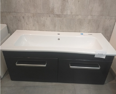 Výprodej 60 - Umyvadlová skříňka Aston SZZ 120 N01/L03 vč. ker. Umyvadla Euphoria 