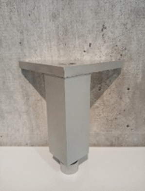 Výprodej 84 - Noha Demos 37703 ALU – výška 100mm 