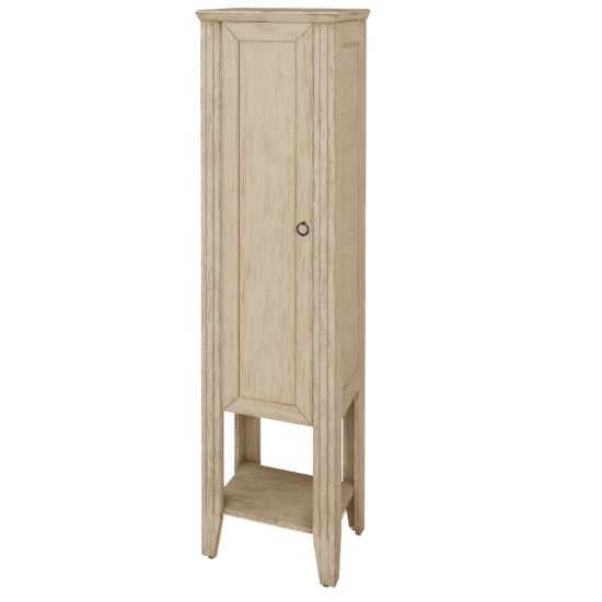 Vysoká koupelnová skříň ANTIK SVDP 53  - M22 Cream mat patina - M22 Cream mat patina