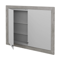 Dvoudveřová galerka GRID GA2OE 100 