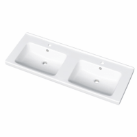 Keramické dvojumyvadlo Myjoys Harmonia 125 - bílé 