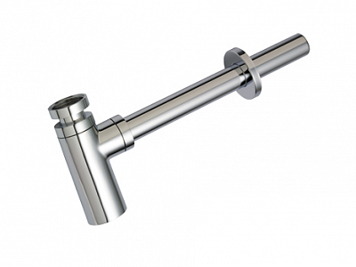 Kulatý sifon DN32 - chrom 