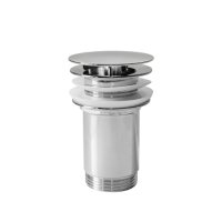 Průtoková výpusť  5/4" pro umyvadla bez přepadu - chrom 