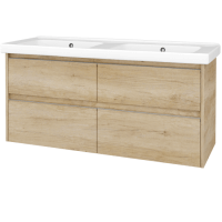 Skříňka pod umyvadlo BONO SZZ4 125 (dvojumyvadlo Harmonia) 