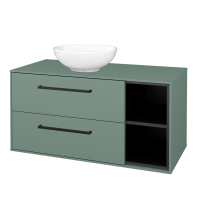 Skříňka pod umyvadlo KVADRO SZZ2O2P 100 (umyvadlo Nikolo 1) 