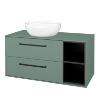 Skříňka pod umyvadlo KVADRO SZZ2O2P 100 (umyvadlo Nikolo 2) 