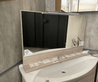 Výprodej 126 - Zrcadlo CLAUDIA ZCP 105 - D05 + OSVĚTLENÍ LUXOR, LED 500 mm 