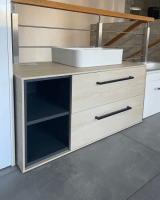 Výprodej 500 - umyvadlová skříňka IDEA SZZ2O2 100 - HPL D24 Ohio 