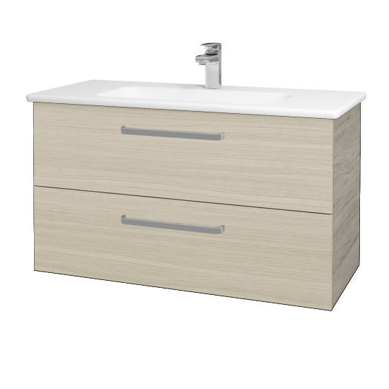 Umyvadlová skříňka GIO SZZ2 100  - D05 Oregon - Úchytka T01 - D04 Dub