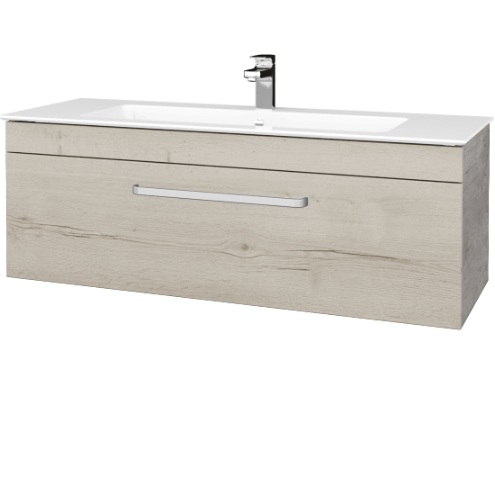 Umyvadlová skříňka ASTON SZZ 120  - D01 Beton - Úchytka T01 - D28 Alberta