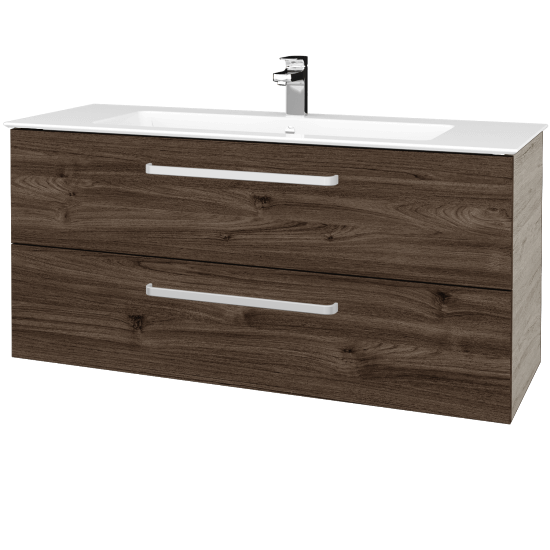 Umyvadlová skříňka GIO SZZ2 120  - D05 Oregon - Úchytka T01 - D25 Teak