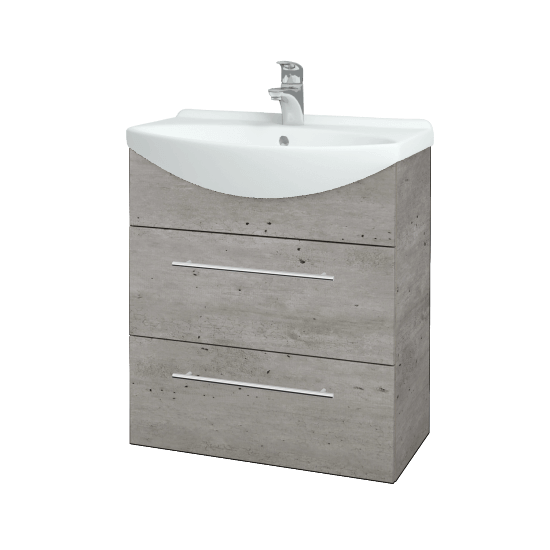 Umyvadlová skříňka TAKE IT SZZ2 65  - D01 Beton - Úchytka T02 - D01 Beton