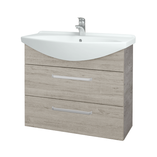 Umyvadlová skříňka TAKE IT SZZ2 85  - D01 Beton - Úchytka T01 - D05 Oregon