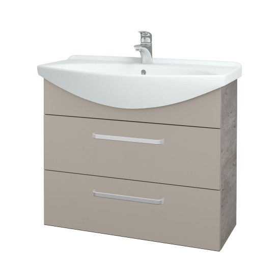Umyvadlová skříňka TAKE IT SZZ2 85  - D01 Beton - Úchytka T01 - N07 Stone