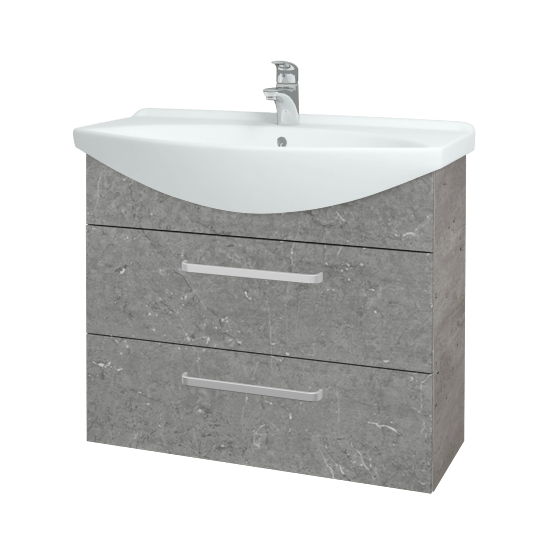 Umyvadlová skříňka TAKE IT SZZ2 85  - D01 Beton - Úchytka T01 - D20 Galaxy